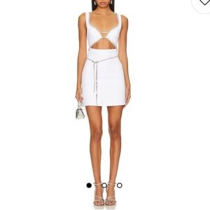 Majorelle matteson mini dress white small